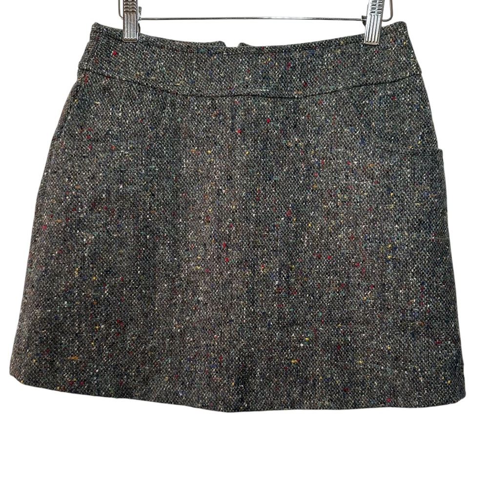 Express Women’s Gray Tweed Front Pockets Preppy Office Mini Skirt- Size 5/6